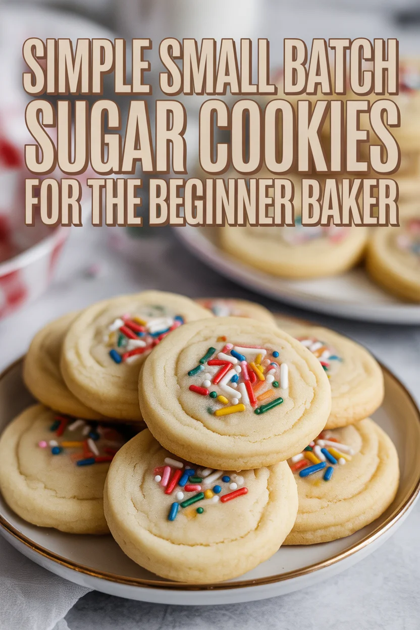 small batch sugar cookies beginner baker
