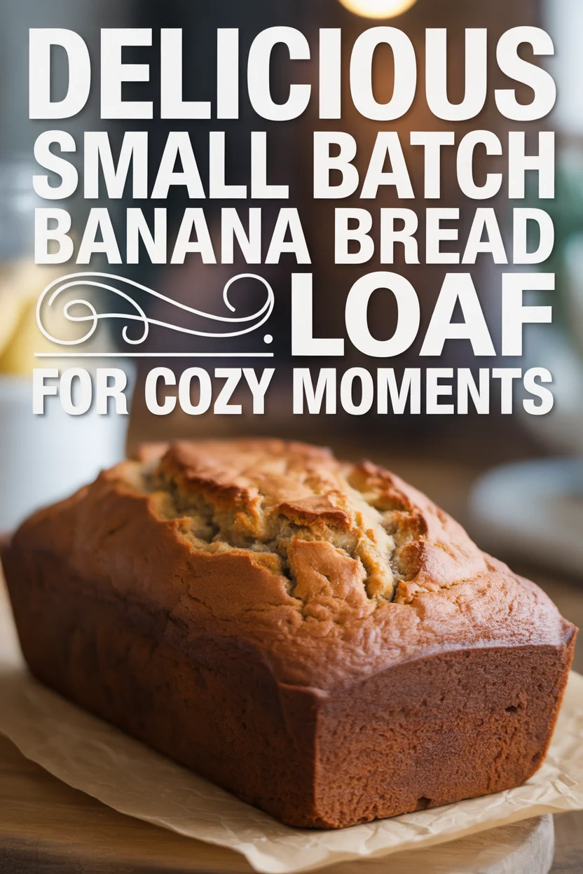 small batch banana bread loaf