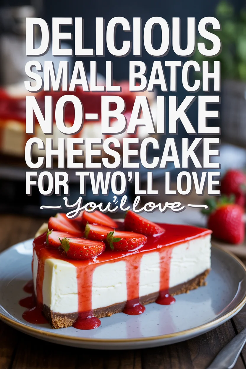 Delicious Small Batch No-Bake Cheesecake for Two You’ll Love