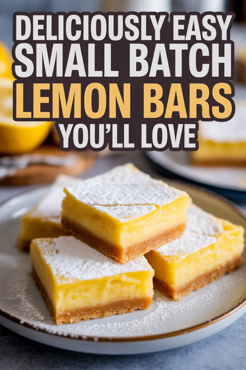 Deliciously Easy Small Batch Lemon Bars You&rsquo;ll Love