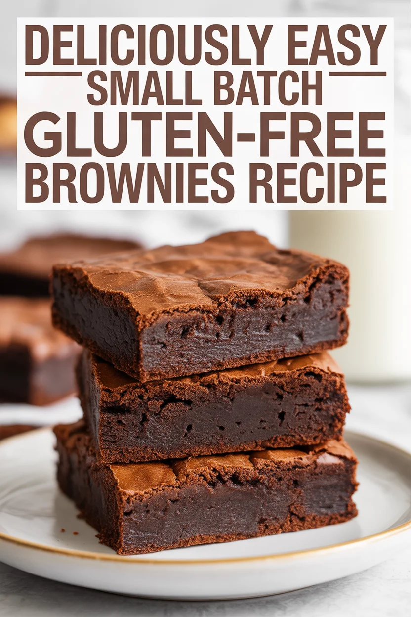 small batch gluten-free brownies recipe