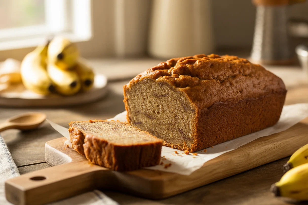 small batch banana bread loaf