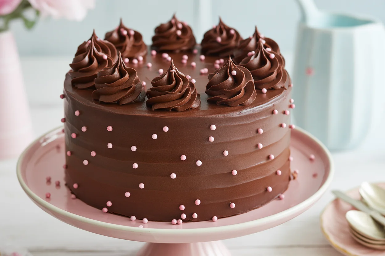 Irresistibly Delicious Small Batch Single Layer Chocolate Cake