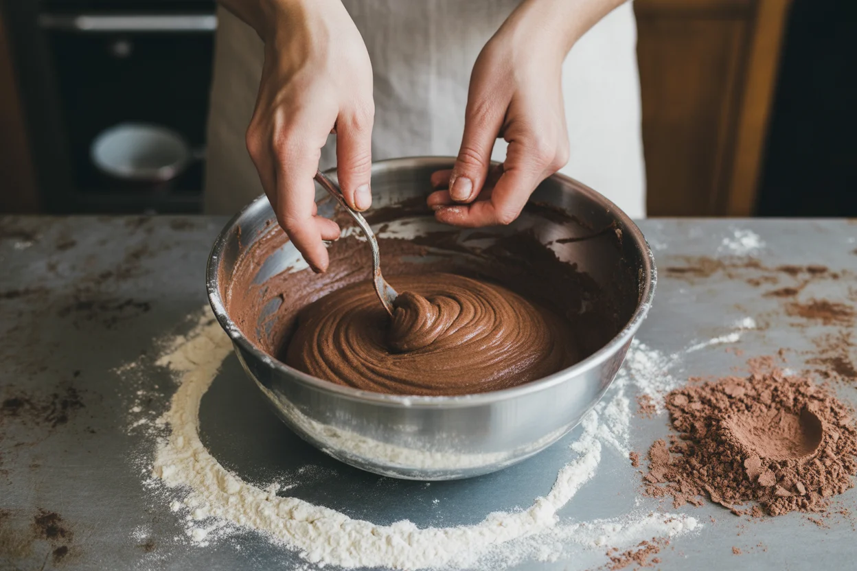 small batch single layer chocolate cake