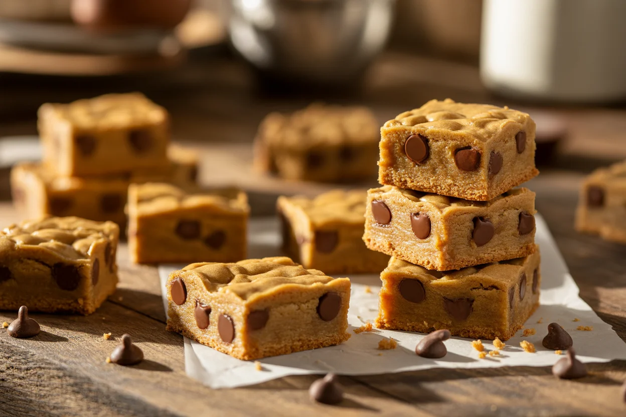 small batch peanut butter blondies