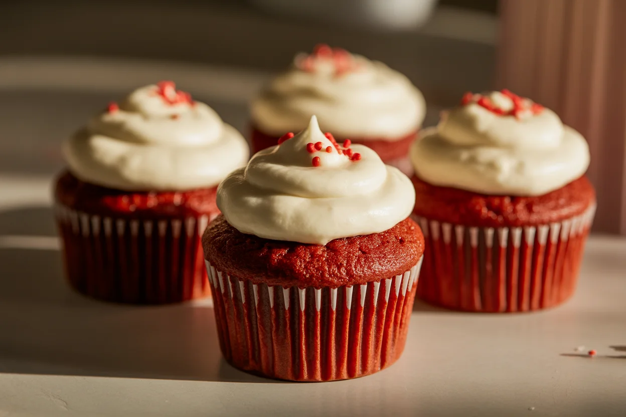 small batch red velvet cupcakes