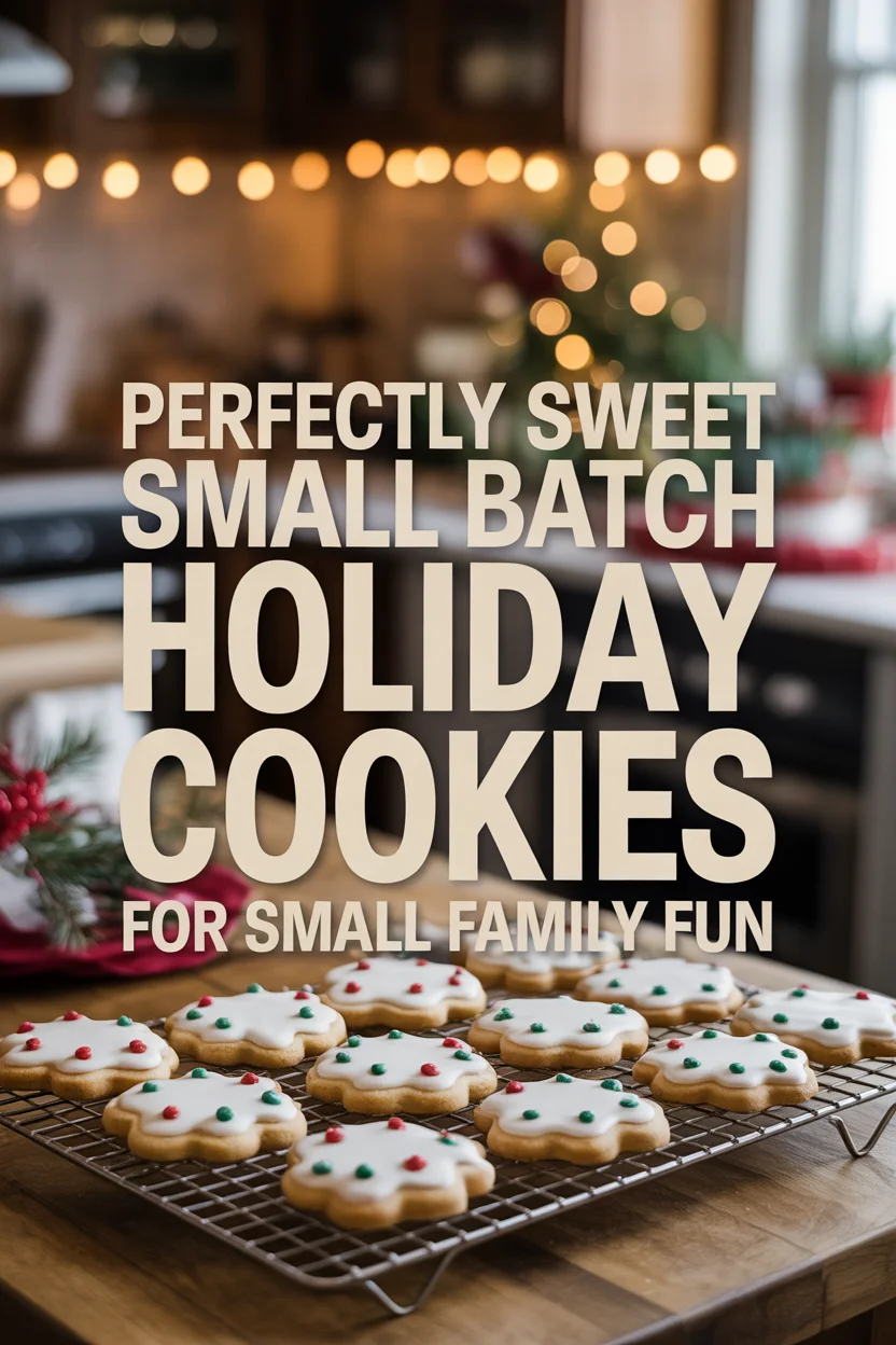 small batch holiday cookies for small family