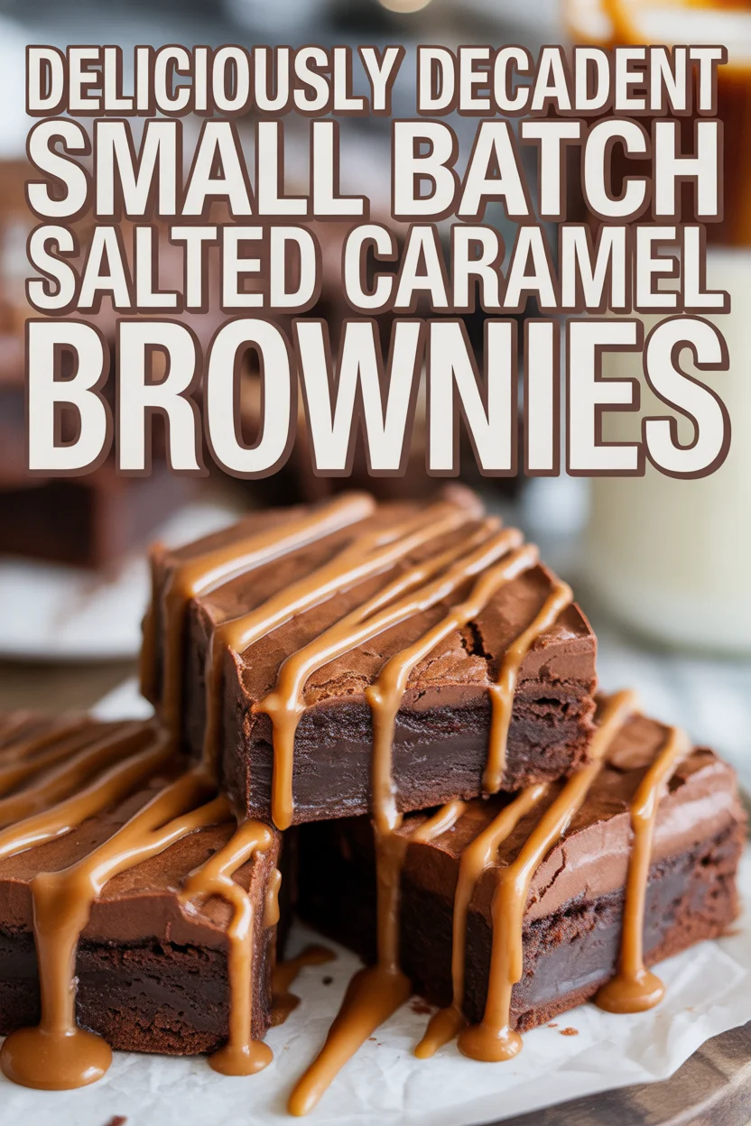 Small Batch Salted Caramel Brownies