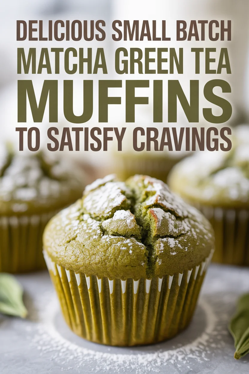 Delicious Small Batch Matcha Green Tea Muffins to Satisfy Cravings
