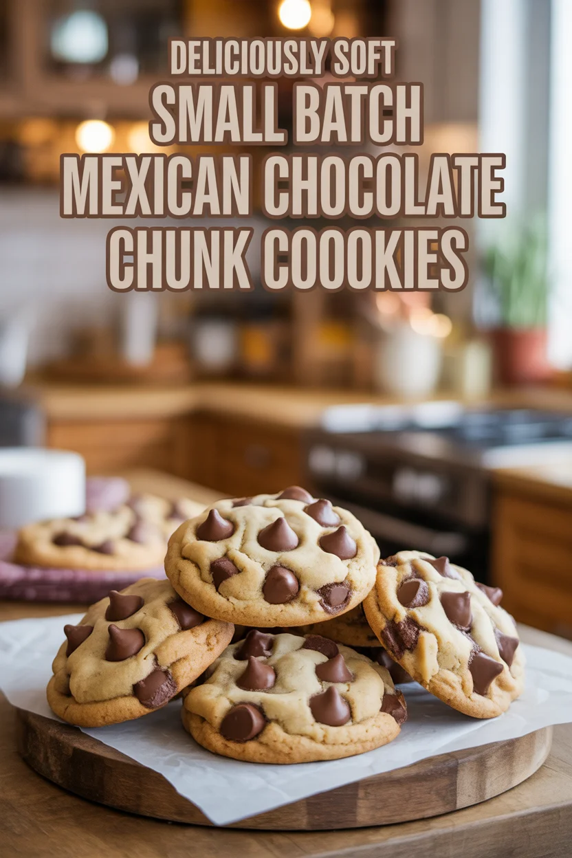 Small Batch Mexican Chocolate Chunk Cookies