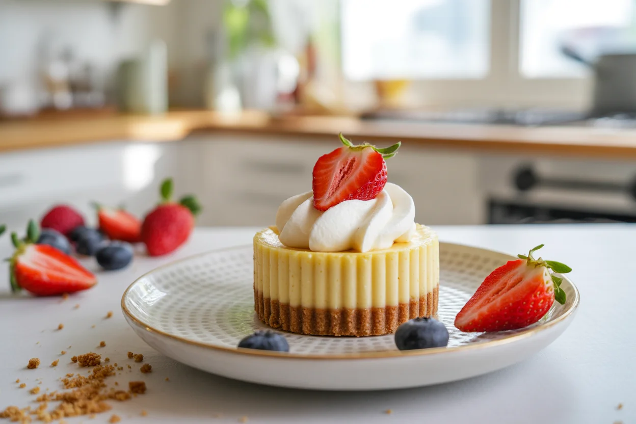 Small Batch Greek Yogurt Berry Cheesecake Cups