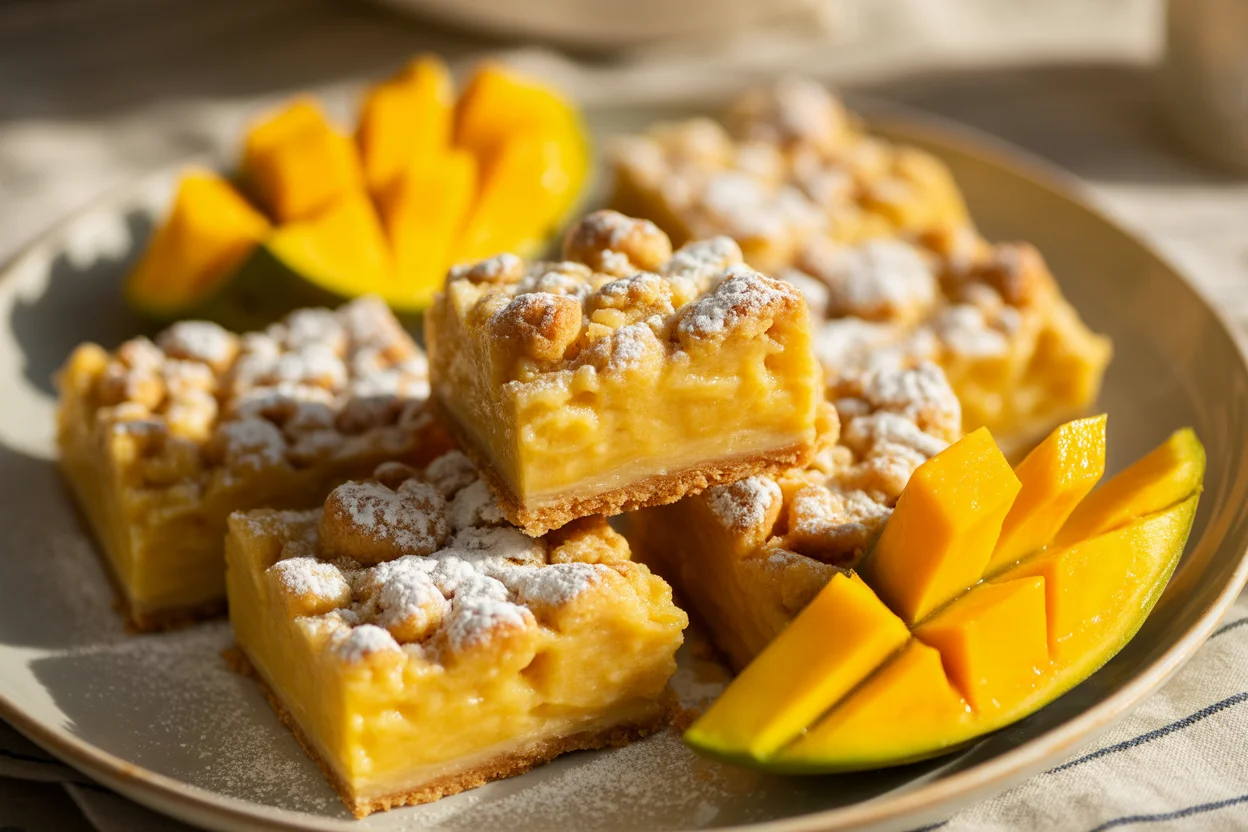 Small Batch Coconut Mango Bars