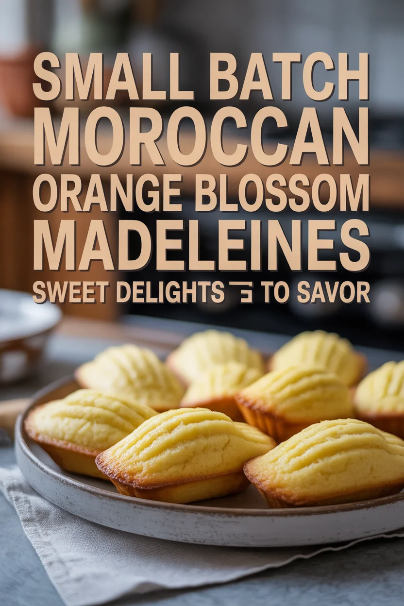 Small Batch Moroccan Orange Blossom Madeleines
