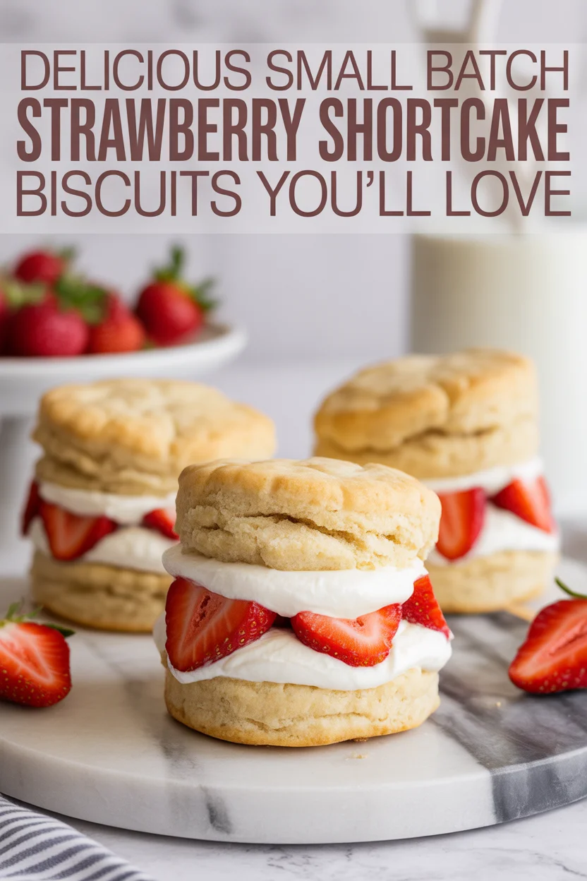 Delicious Small Batch Strawberry Shortcake Biscuits You’ll Love