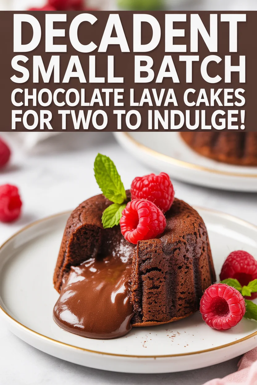 Decadent Small Batch Chocolate Lava Cakes for Two to Indulge!