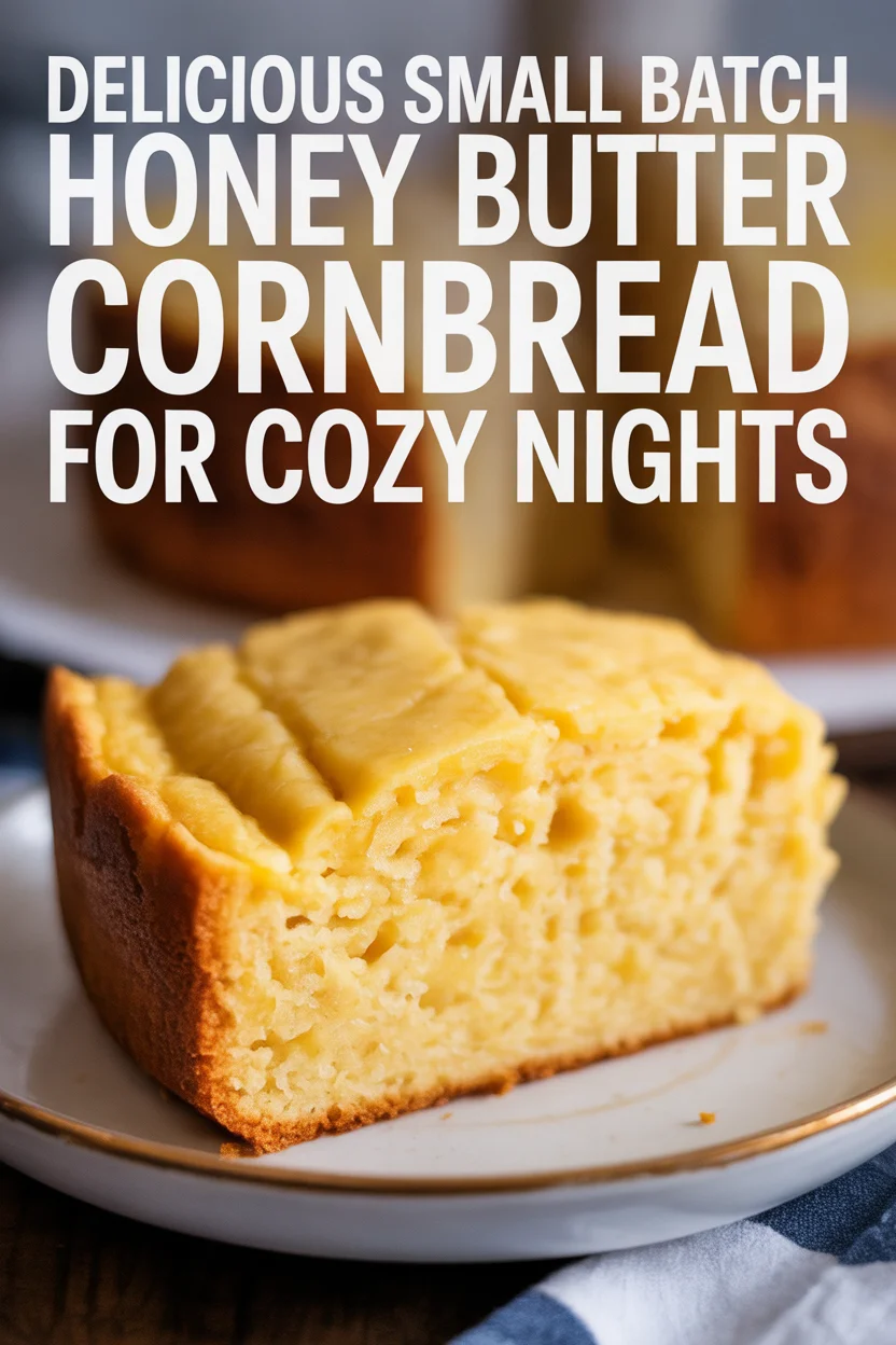 Delicious Small Batch Honey Butter Cornbread for Cozy Nights