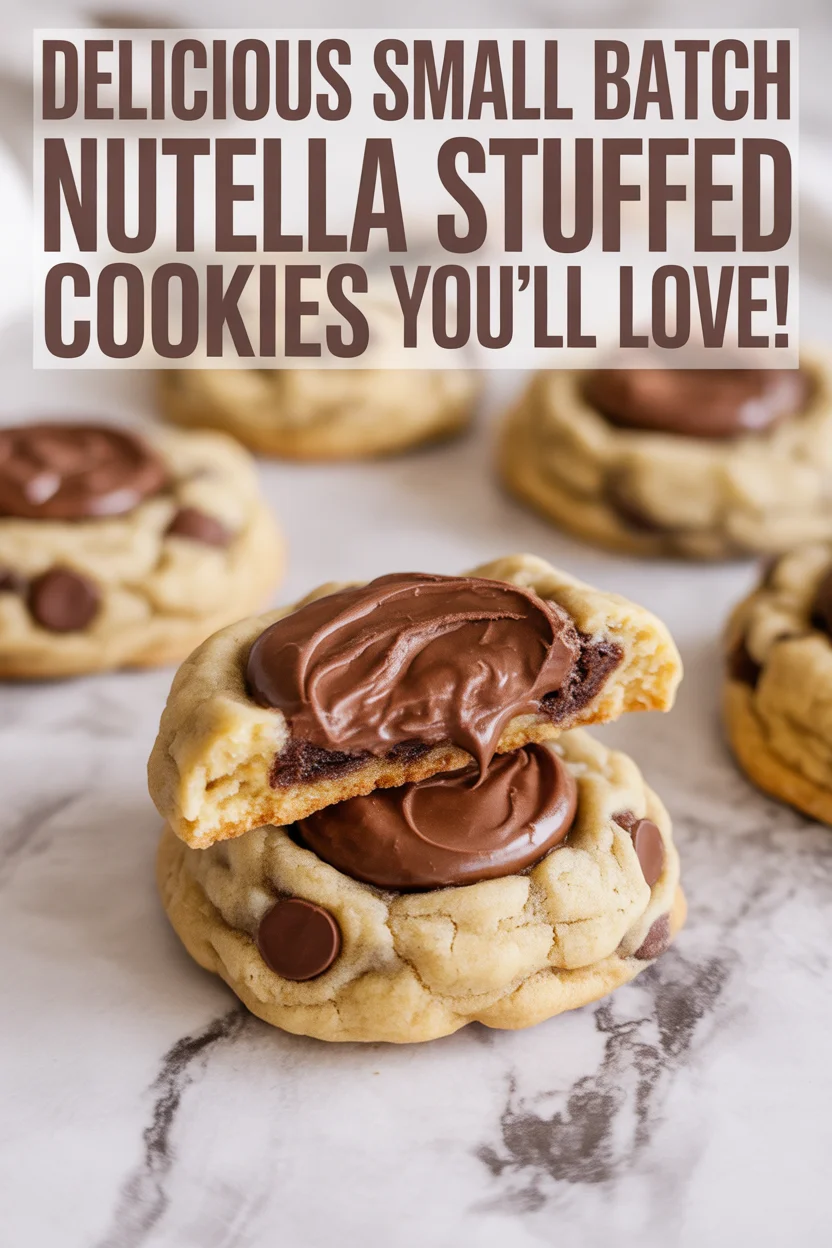 Delicious Small Batch Nutella Stuffed Cookies You’ll Love!
