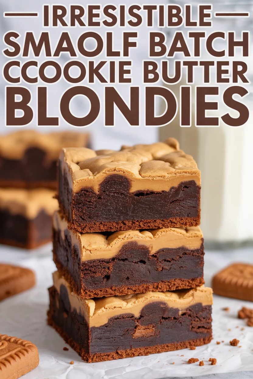 Small Batch Biscoff Cookie Butter Blondies