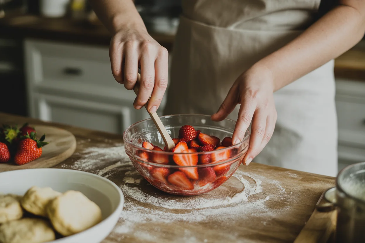 Small Batch Strawberry Shortcake Biscuits