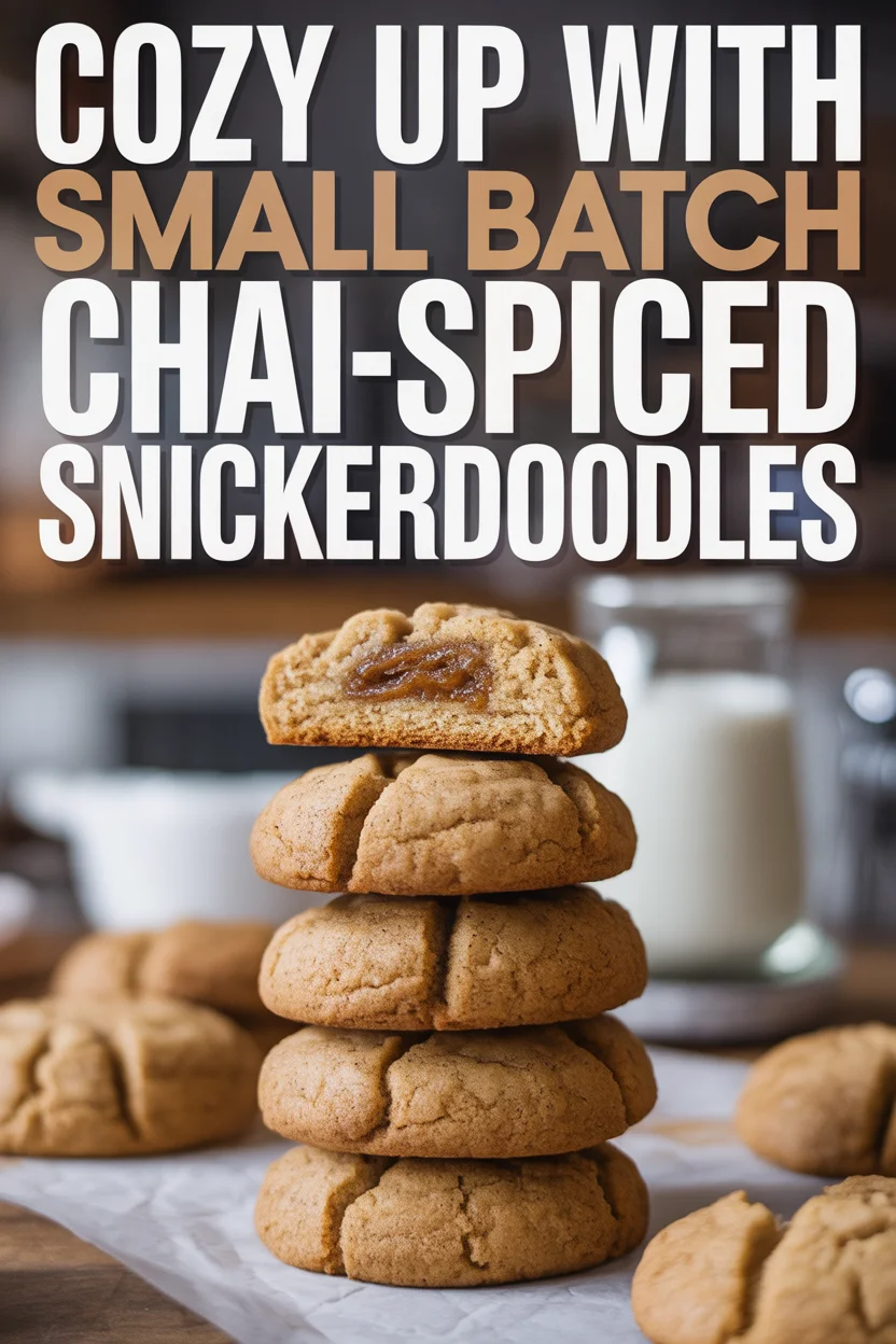 Cozy Up with Small Batch Chai-Spiced Snickerdoodles