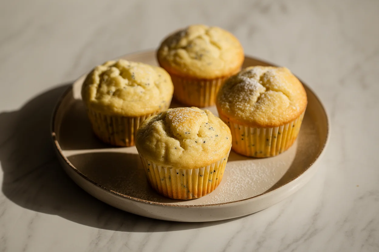 Small Batch Lemon Poppy Seed Muffins