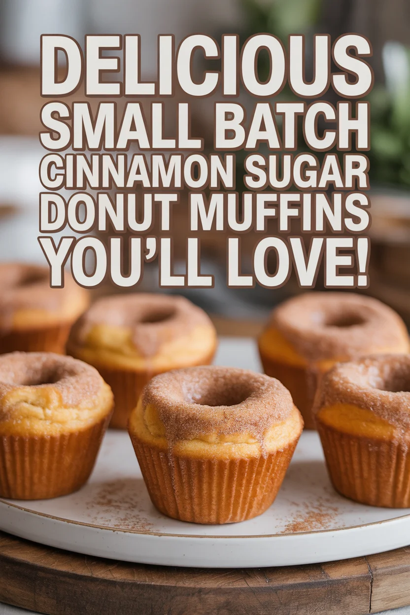 Delicious Small Batch Cinnamon Sugar Donut Muffins You&rsquo;ll Love!