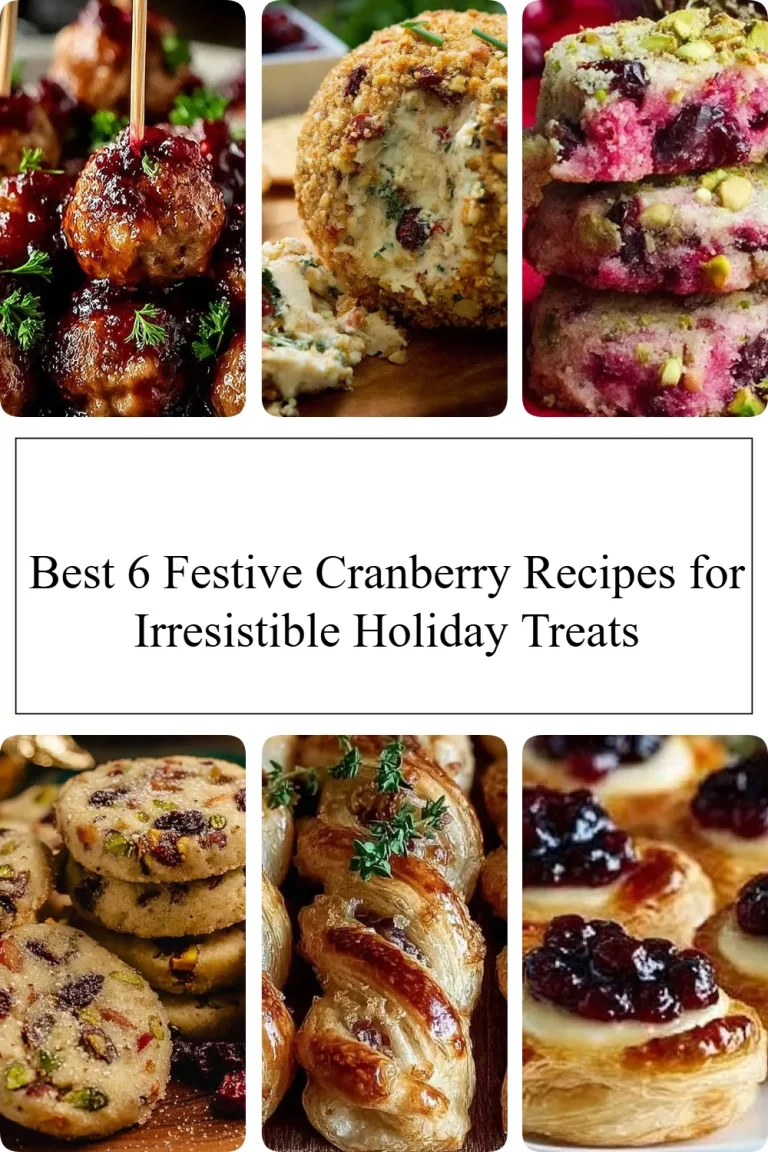 Delicious festive cranberry recipes for holiday treats and celebrations