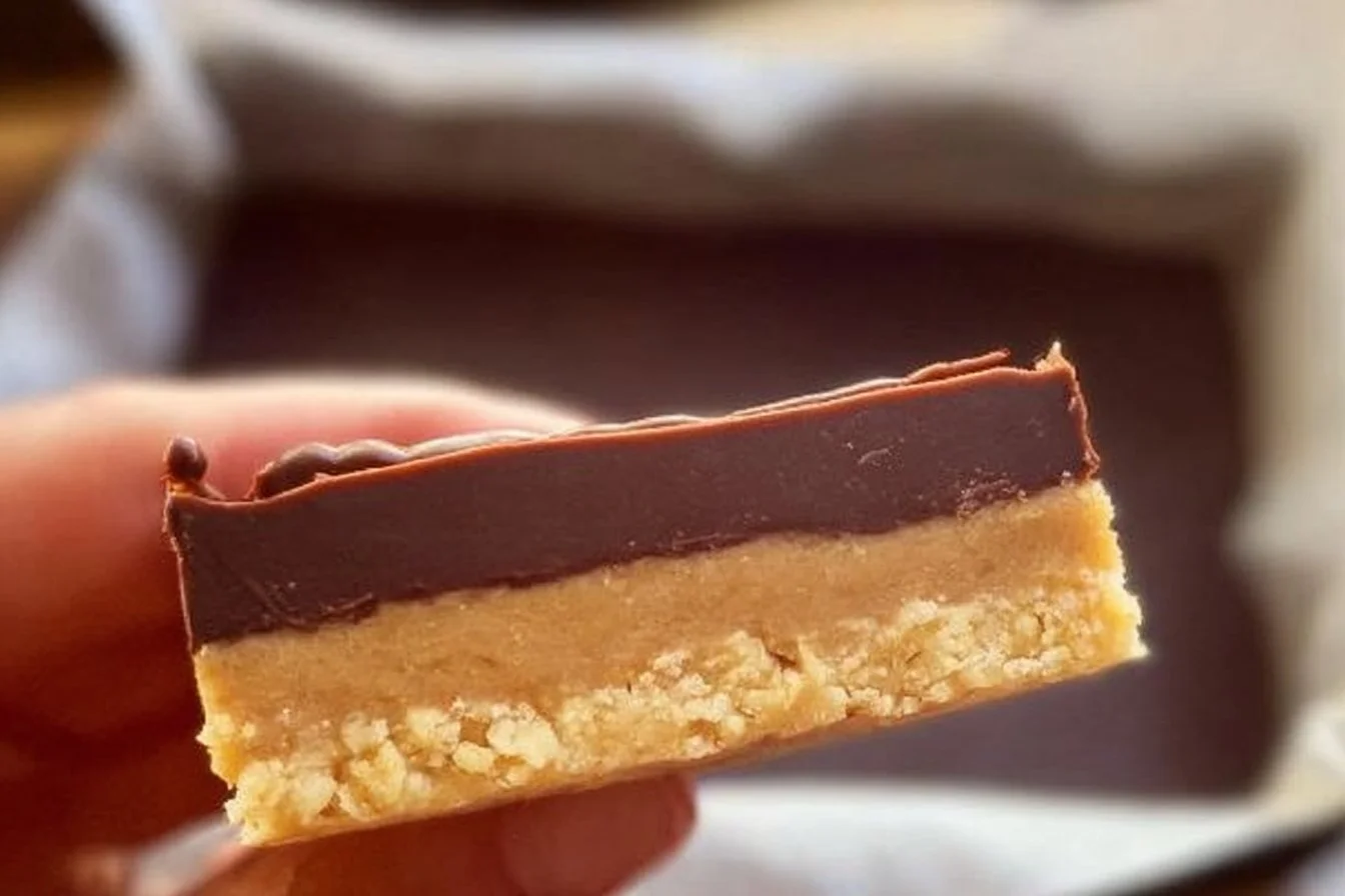 Delicious Chocolate Peanut Butter Treats displayed on a plate