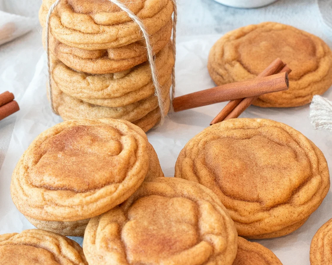 Small Batch Chai-Spiced Snickerdoodles coated in cinnamon sugar ready to enjoy.