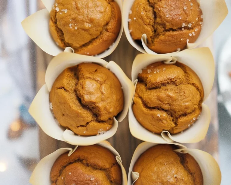Delicious small batch pumpkin spice muffins fresh out of the oven, perfect for fall.