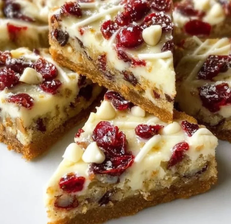 Homemade Cranberry Bliss Bars inspired by Starbucks recipe