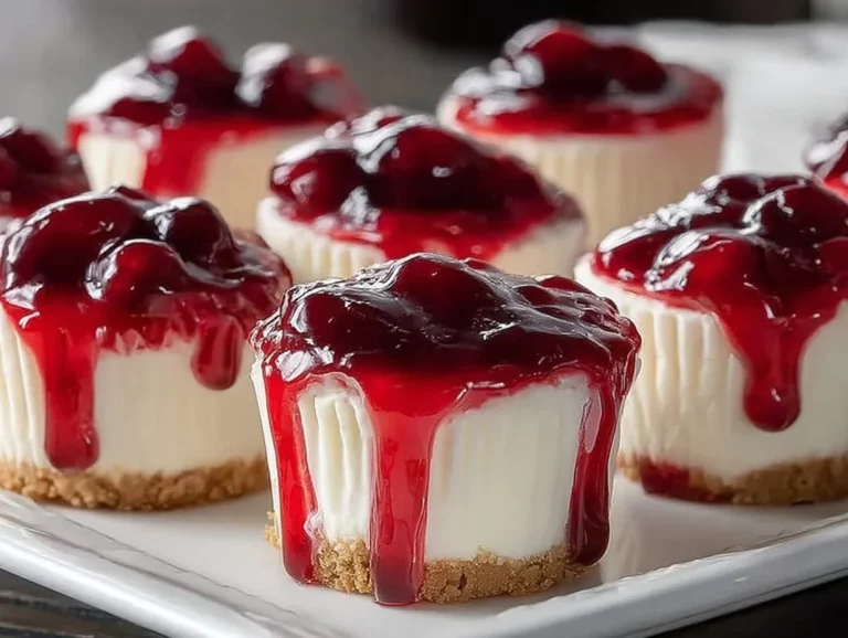 Cranberry hot pepper jelly cream cheese cups on a serving platter