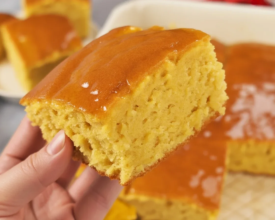 Delicious Small Batch Honey Butter Cornbread drizzled with honey in a skillet.