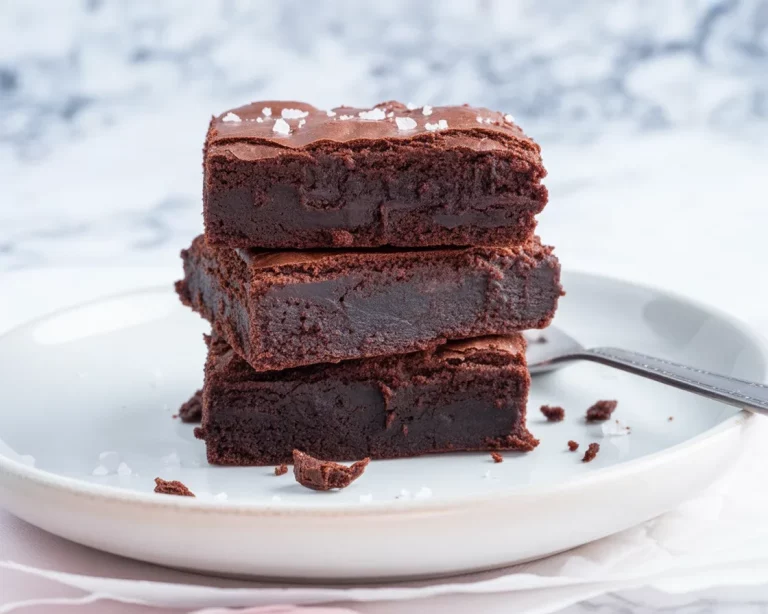 Delicious small batch gluten-free brownies ready to enjoy, rich and fudgy.