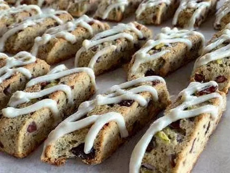 Plate of easy holiday biscotti decorated for festive occasions