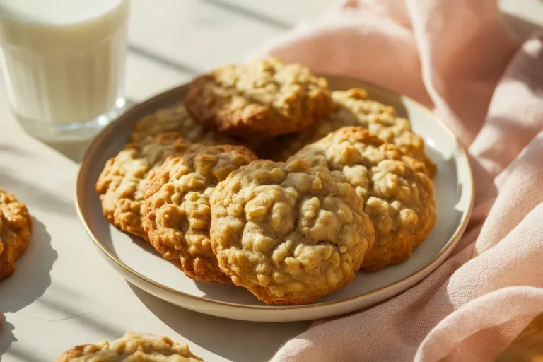 Soft and chewy small batch oatmeal raisin cookies on a cooling rack.