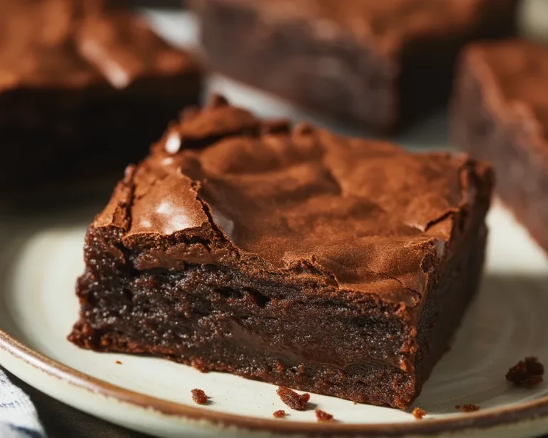 Delicious small batch brownies made in under 30 minutes, fudgy and easy to prepare.