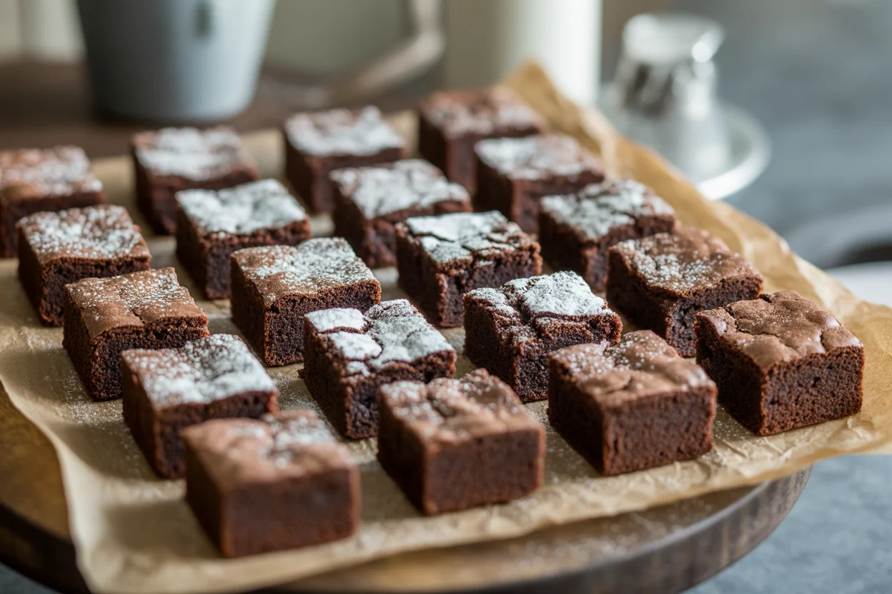 Decadent Small Batch Fudgy Chocolate Crinkle Brownies