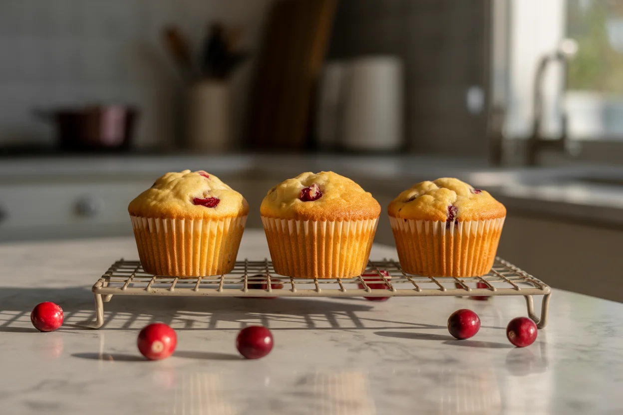 Small Batch Orange Cranberry Muffins