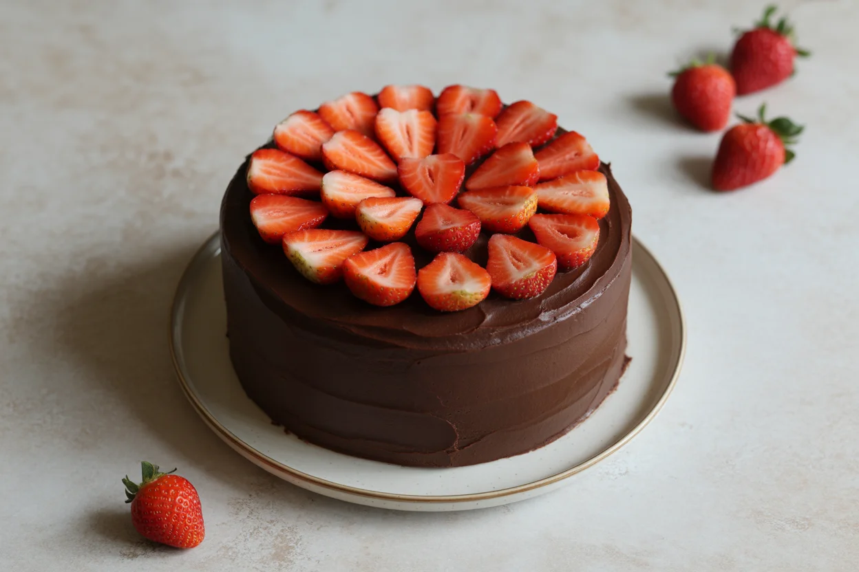 Small Batch Almond Flour Chocolate Cake