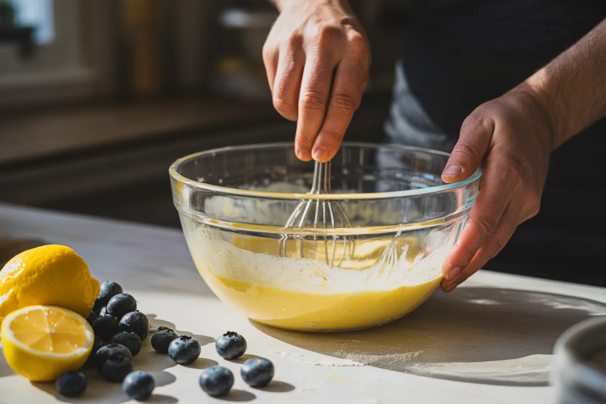 Small Batch Blueberry Lemon Loaf Cake