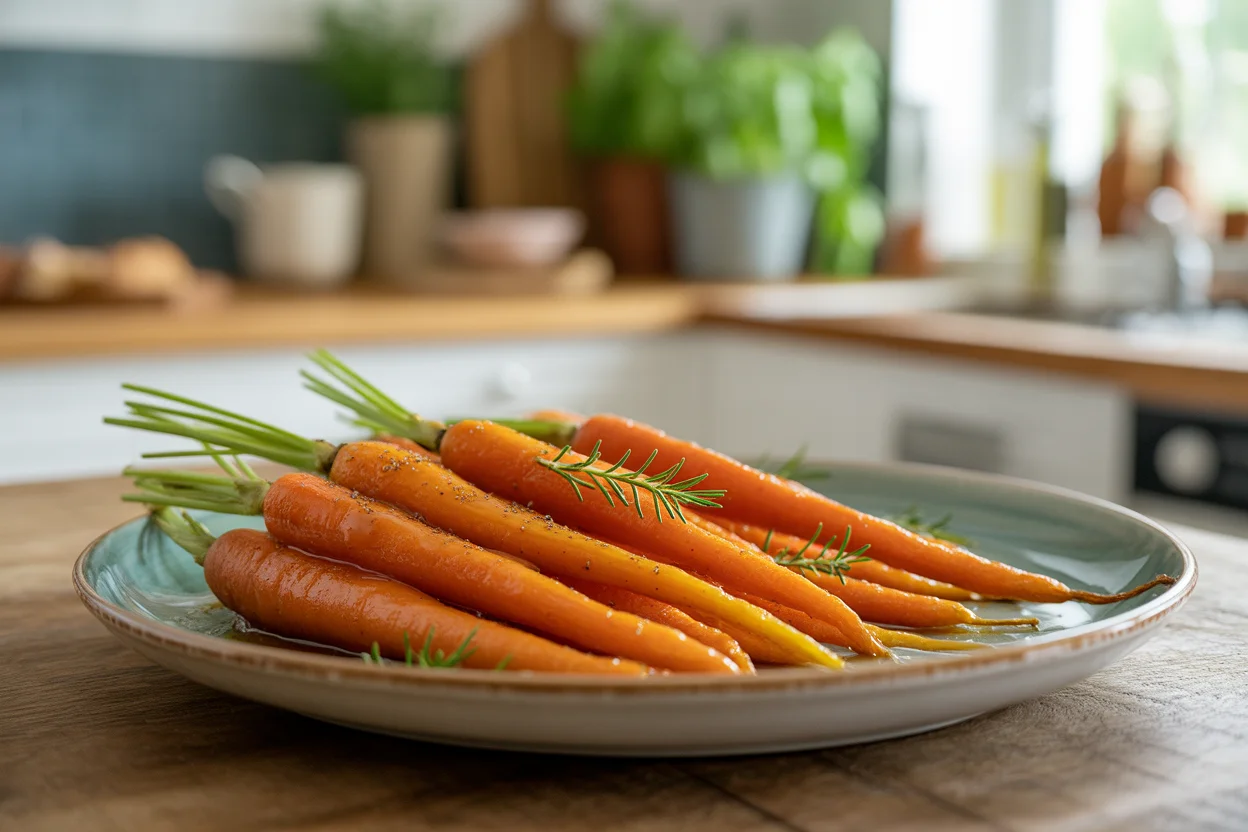 Honey Roasted Carrots for Two