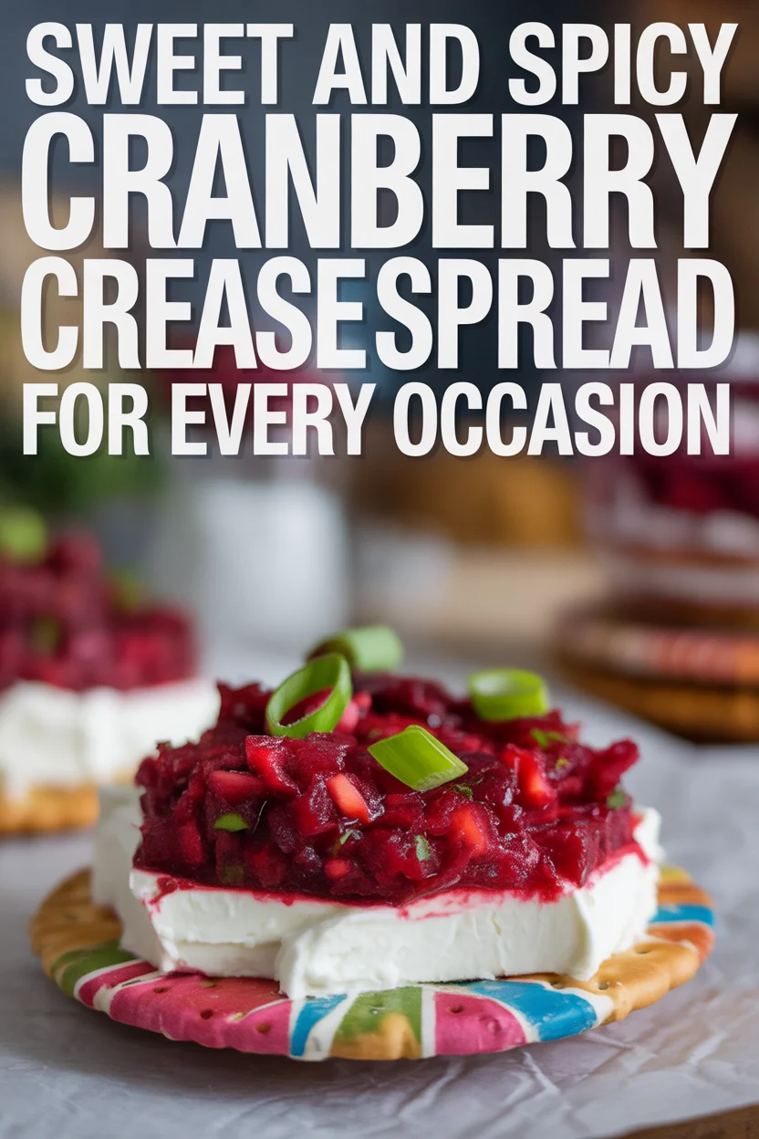 Sweet and Spicy Cranberry Cream Cheese Spread for Every Occasion