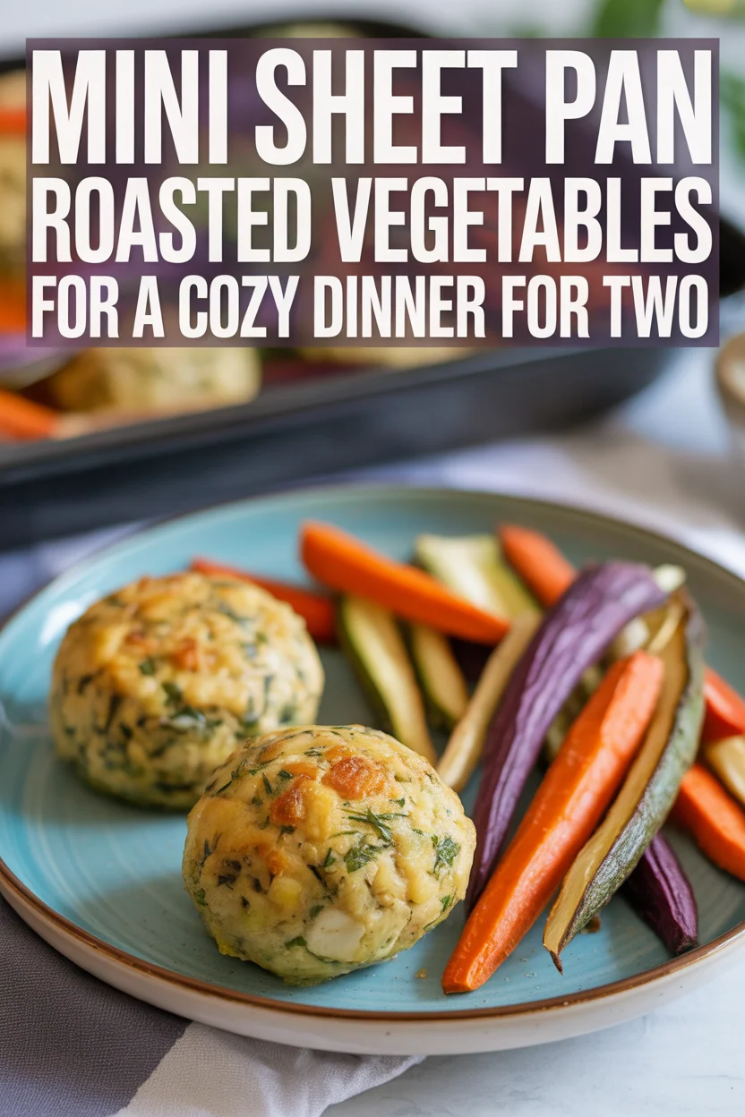 Mini Sheet Pan Roasted Vegetables (Serves 2–3)