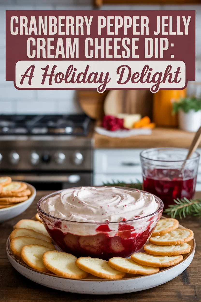 Cranberry Pepper Jelly Cream Cheese Dip: A Holiday Delight
