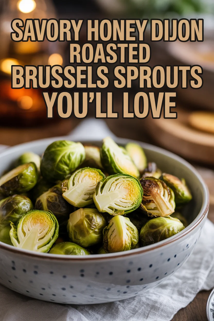 Savory Honey Dijon Roasted Brussels Sprouts You&rsquo;ll Love