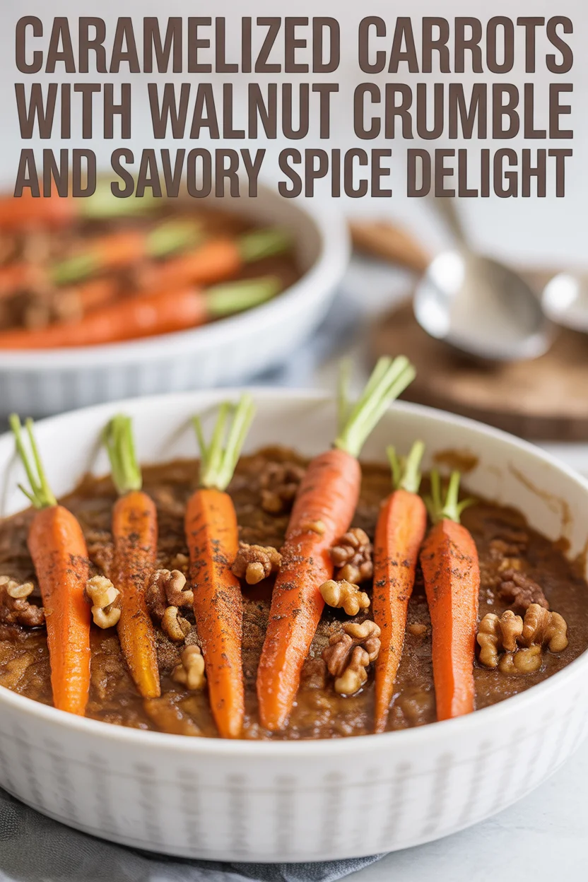 Caramelized Carrots with Walnut Crumble