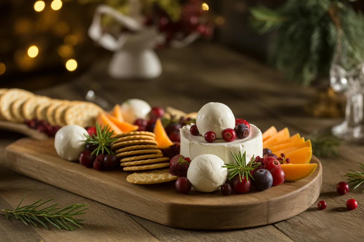Mini Holiday Cranberry Cream Cheese Board