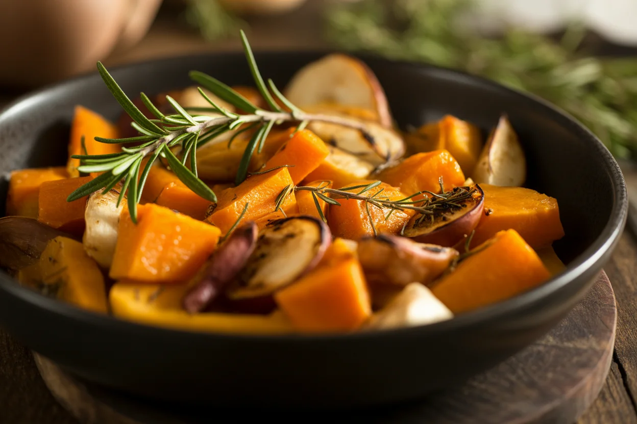 Savory Caramelized Butternut Squash with Cranberry Balsamic Bliss