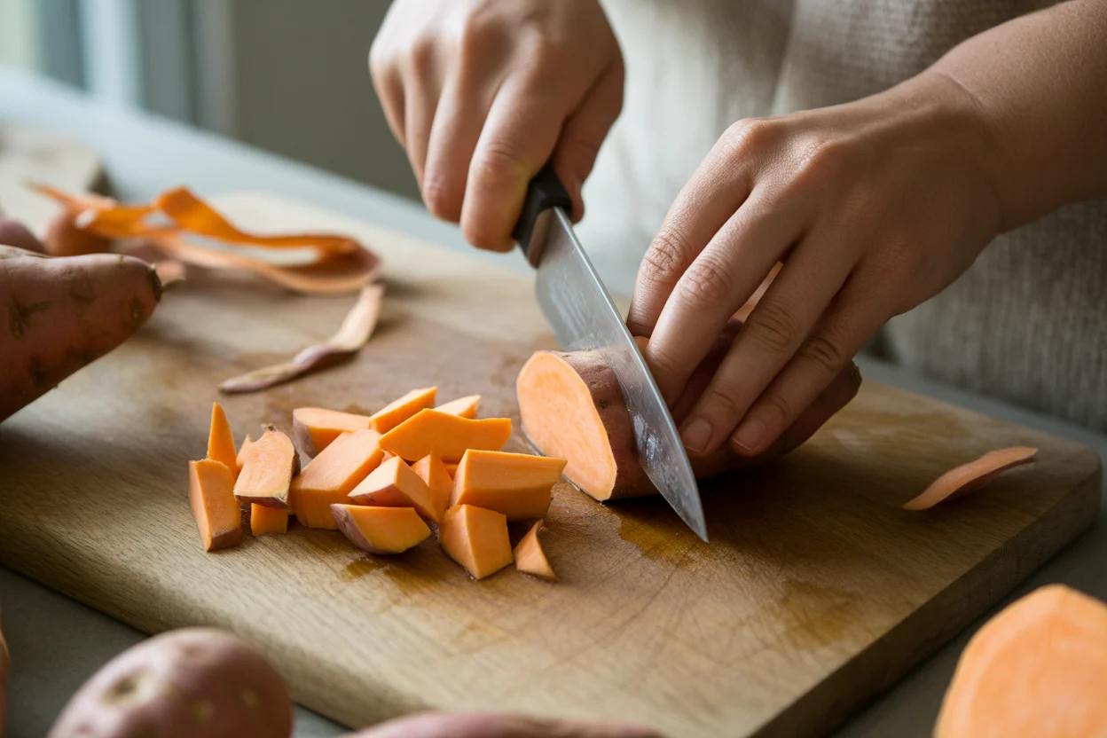 Savory Maple Roasted Sweet Potatoes with Cranberries Delight